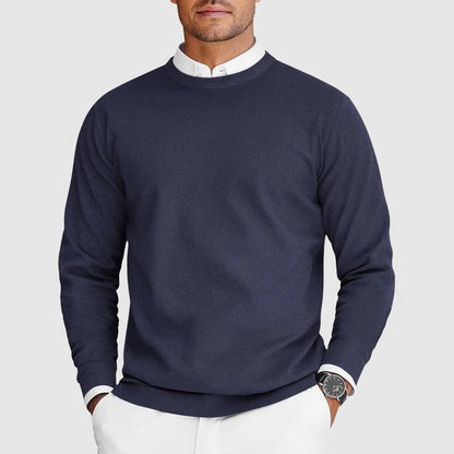 Sweter męski dzianinowy z okrągłym dekoltem 5