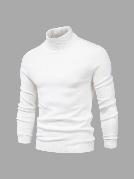 Sweter męski golf bawełniany klasyczny, do prania w pralce 1