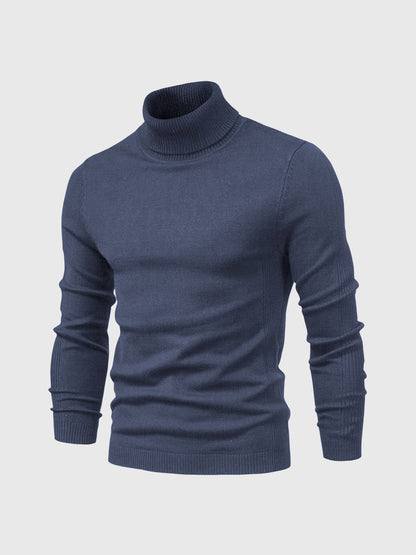 Sweter męski golf bawełniany klasyczny, do prania w pralce 2