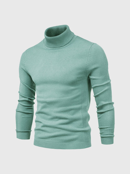 Sweter męski golf bawełniany klasyczny, do prania w pralce 4