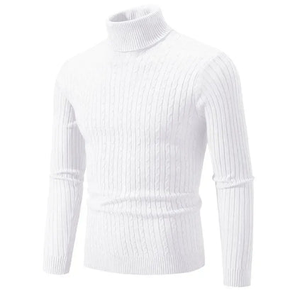 Sweter męski golf wełniany lekki, klasyczny dopasowany krój 6