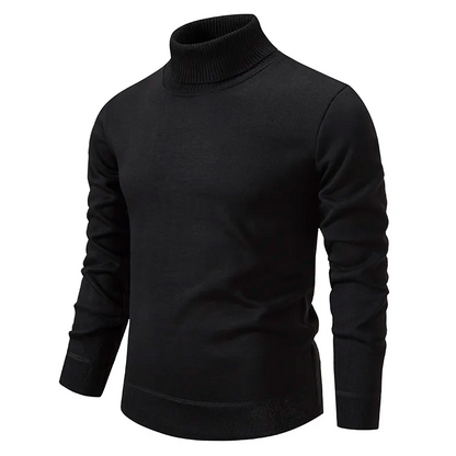 Sweter męski golf z wełny dziewiczej, miękki i ciepły 2