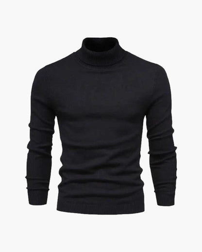Sweter męski golf z wełny merynosa, dopasowany, lekki i miękki 7
