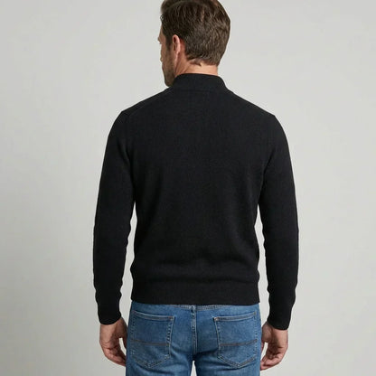 Sweter męski w serek bawełniany, oddychający, krój regular 9