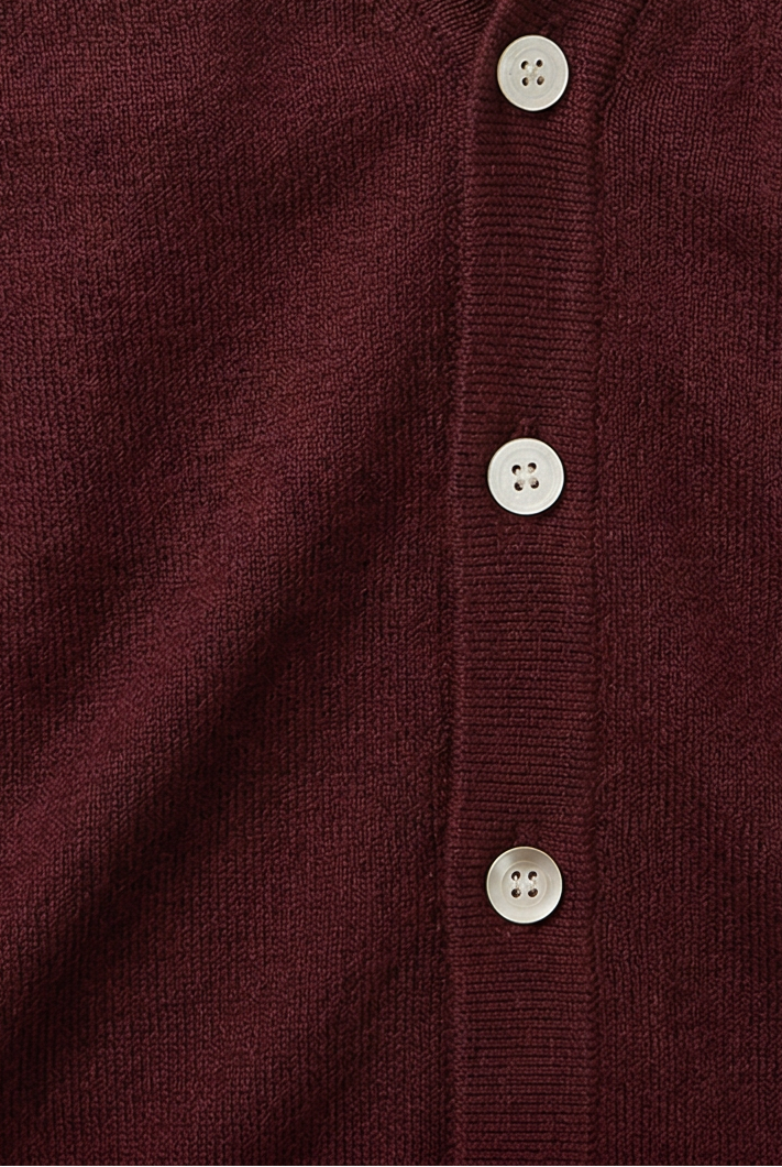 Sweter rozpinany męski z dekoltem V na guziki 7