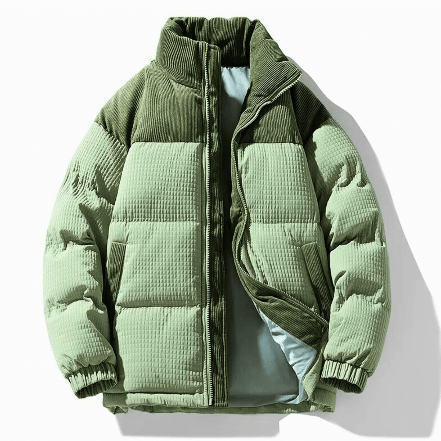 Szymon | Oversize pikowana kurtka zimowa męska