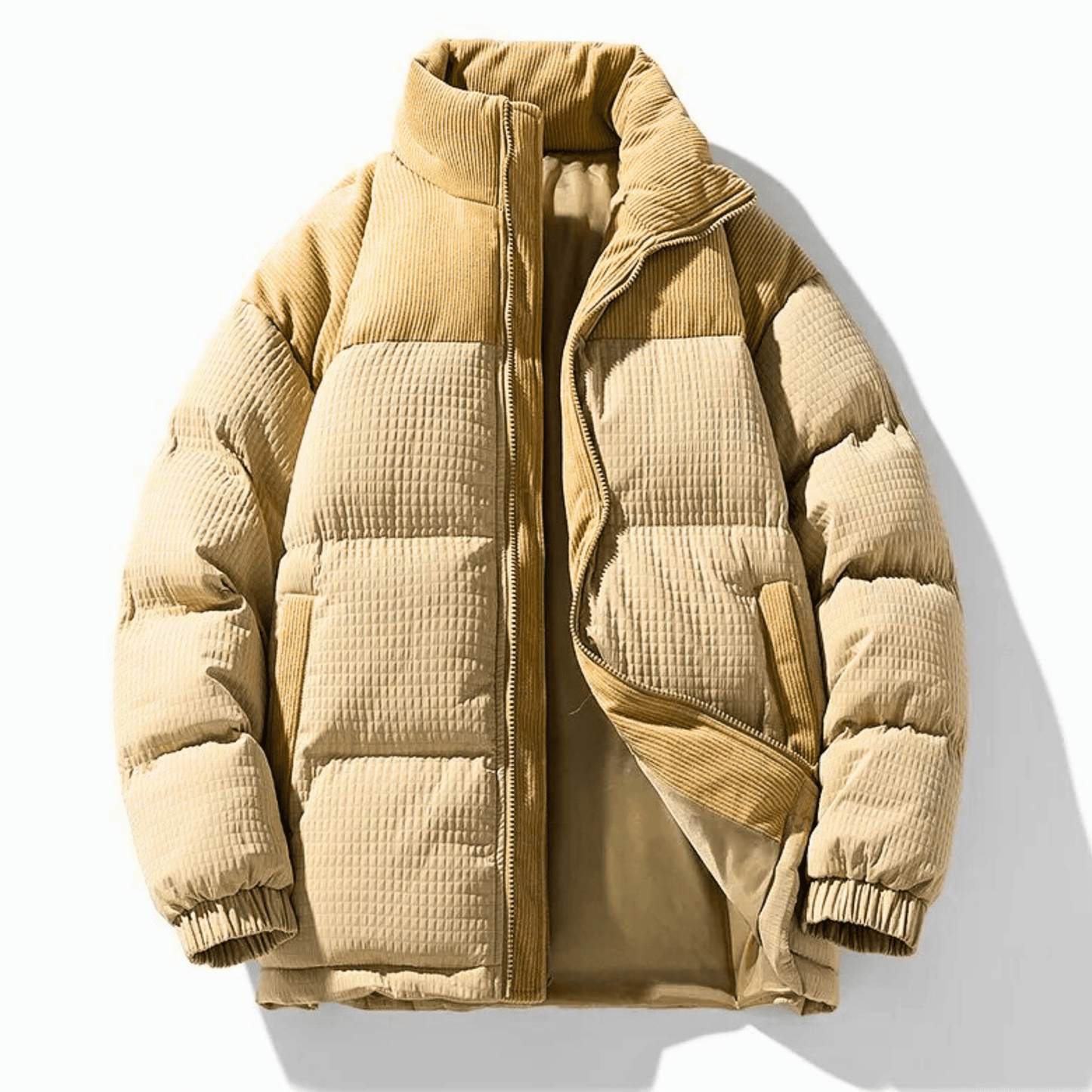 Szymon | Oversize pikowana kurtka zimowa męska