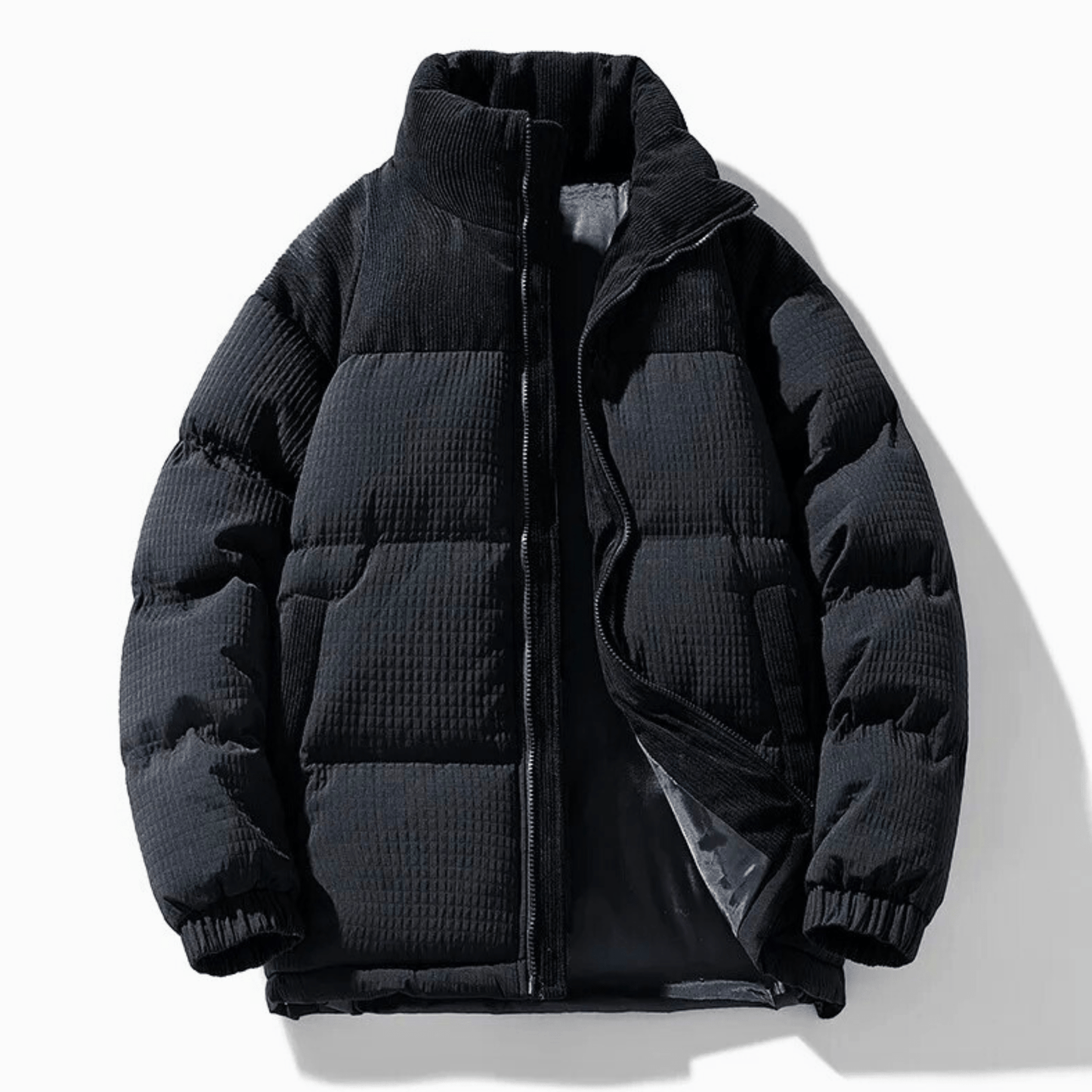 Szymon | Oversize pikowana kurtka zimowa męska